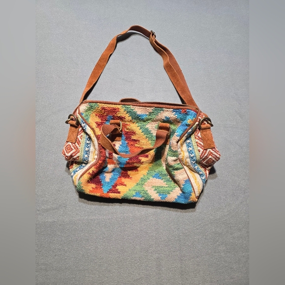 NWT Ruggine Aztec Bohemian Multicolor Women's Purse Length 12in Height 10in - Picture 2 of 5